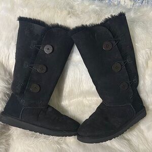 Ugg Black Suede Women's Boots